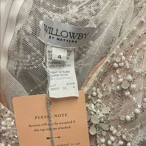 Willowby by Watters Women's Beaded Bodysuit - Cream